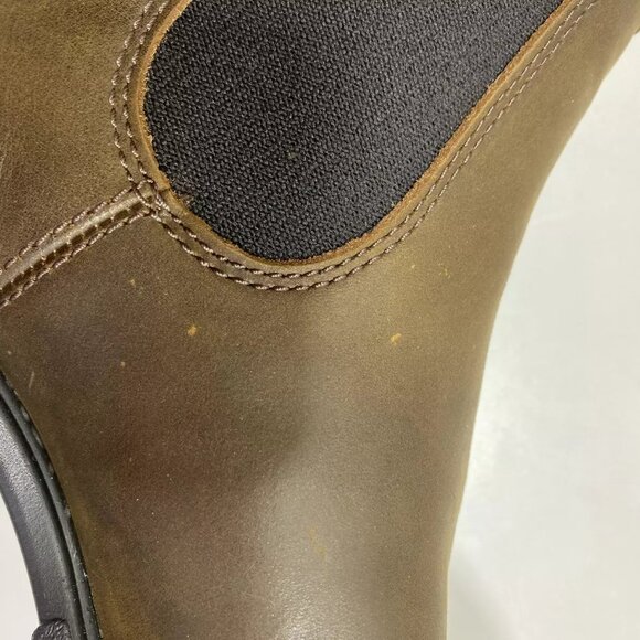 NEW BLUNDSTONE Womens Elastic Sided Heel Boots Size 9 Pull-On Chelsea Brown - Picture 7 of 8